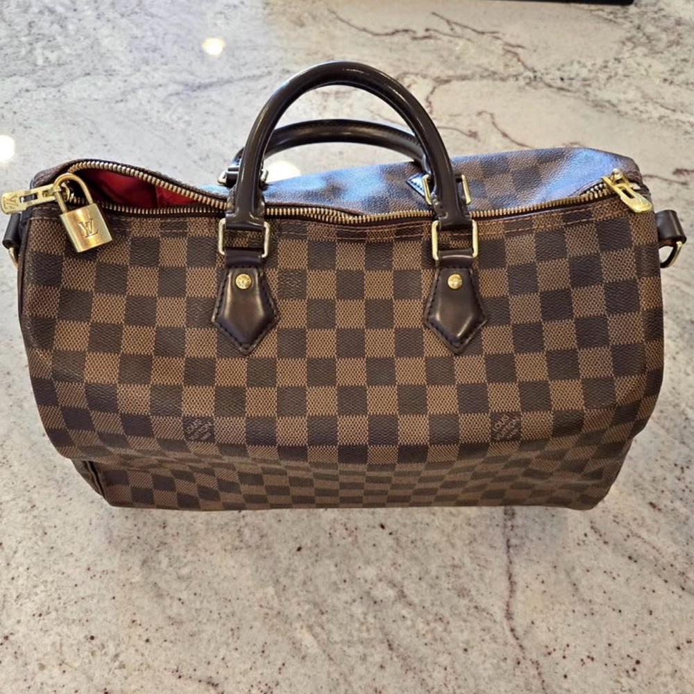 LV Brown Checkered women’s bag
